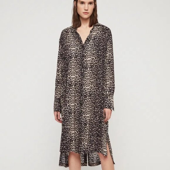 All Saints Anya Feline Shirtdress - NEW - Picture 1 of 5